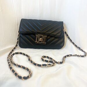 Badgley Mischka Quilted Black Crossbody